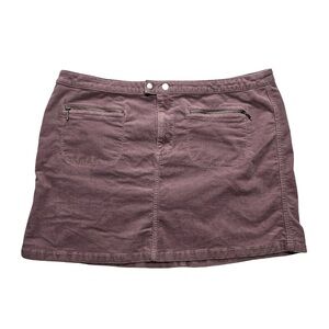 Mossimo Corduroy Mini‎ Skirt Zipper Pocket Mauve Women’s 18
